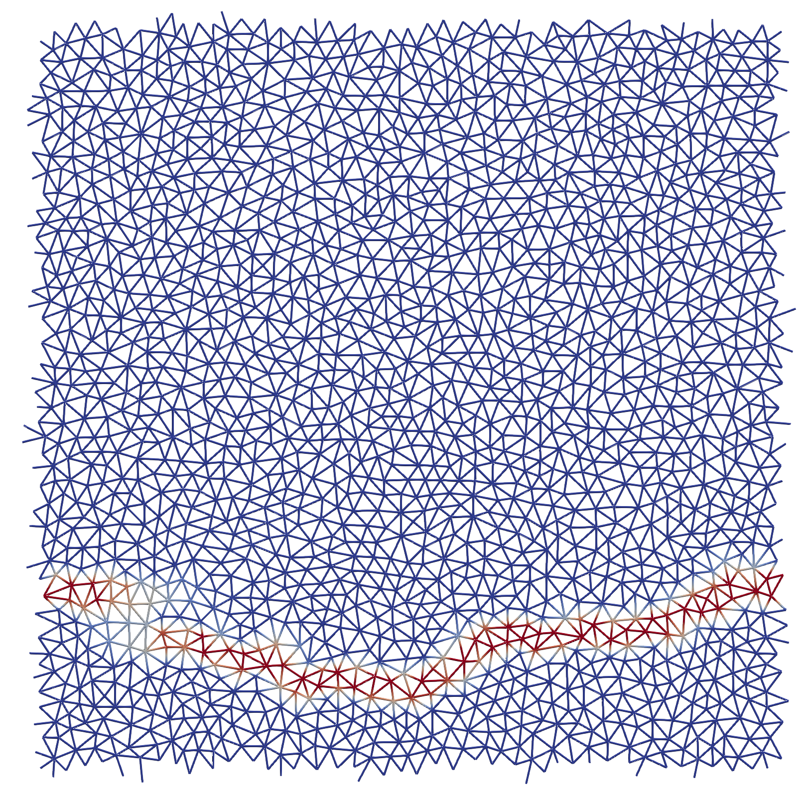 Final crack pattern (random e0)